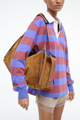 HAROLD HOBO BAG TAN SUEDE