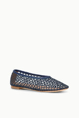 ALBA BALLET FLAT NAVY NETTING
