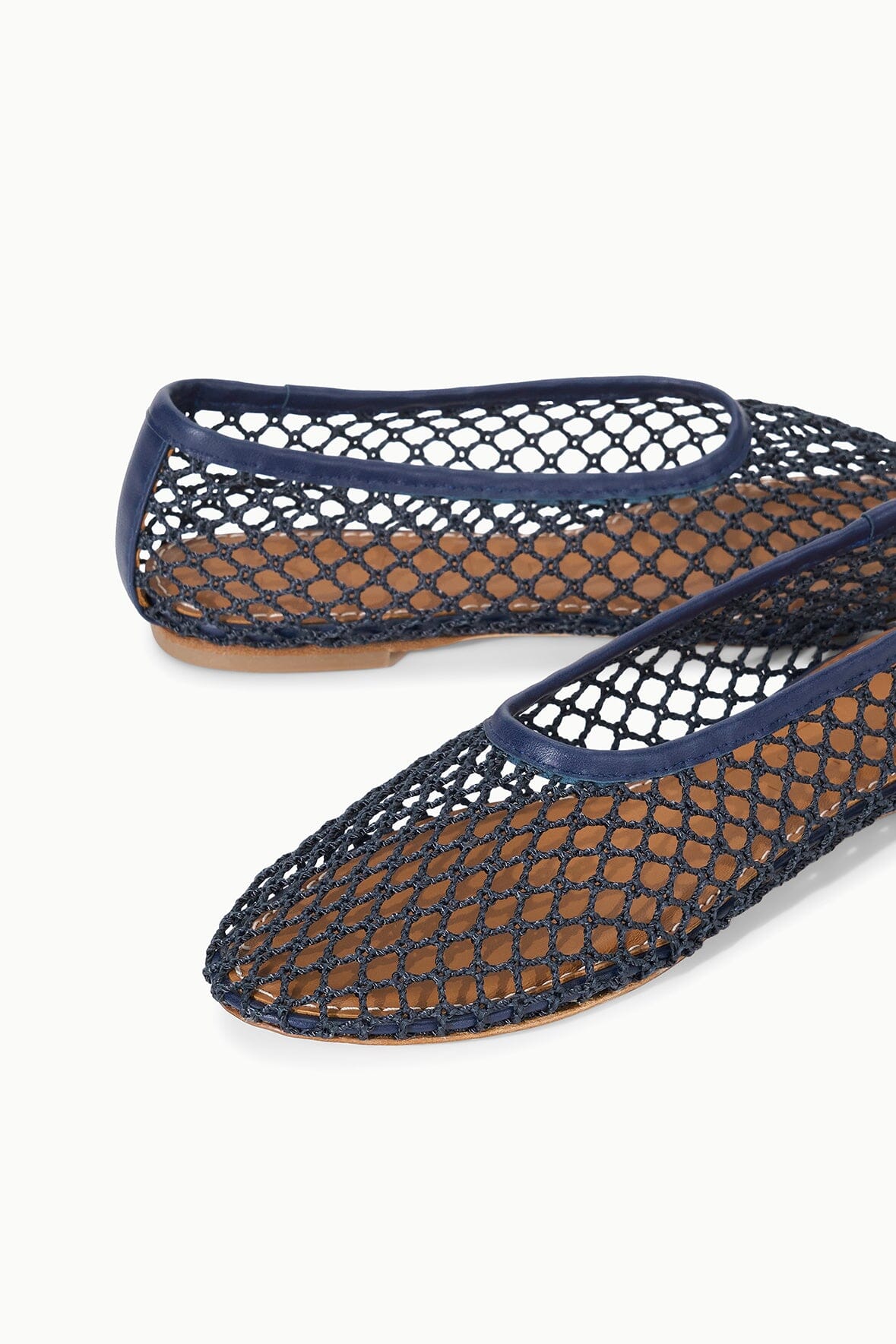 ALBA BALLET FLAT NAVY NETTING