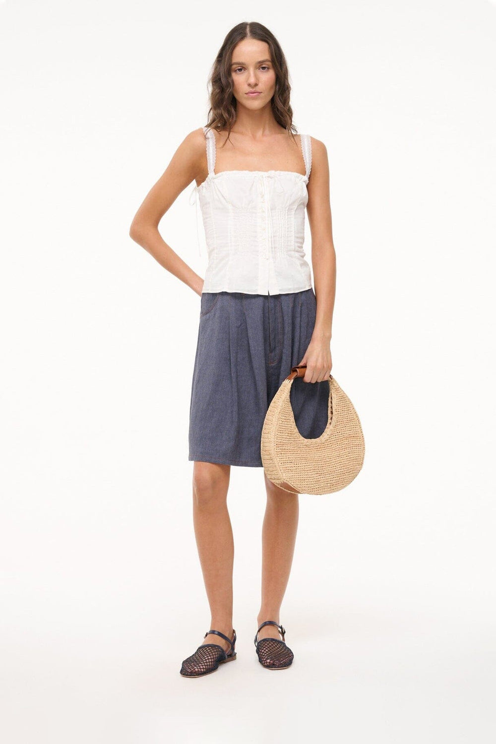 RETE SANDAL NAVY NETTING