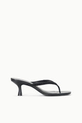 FREJA KITTEN HEEL BLACK BEADED