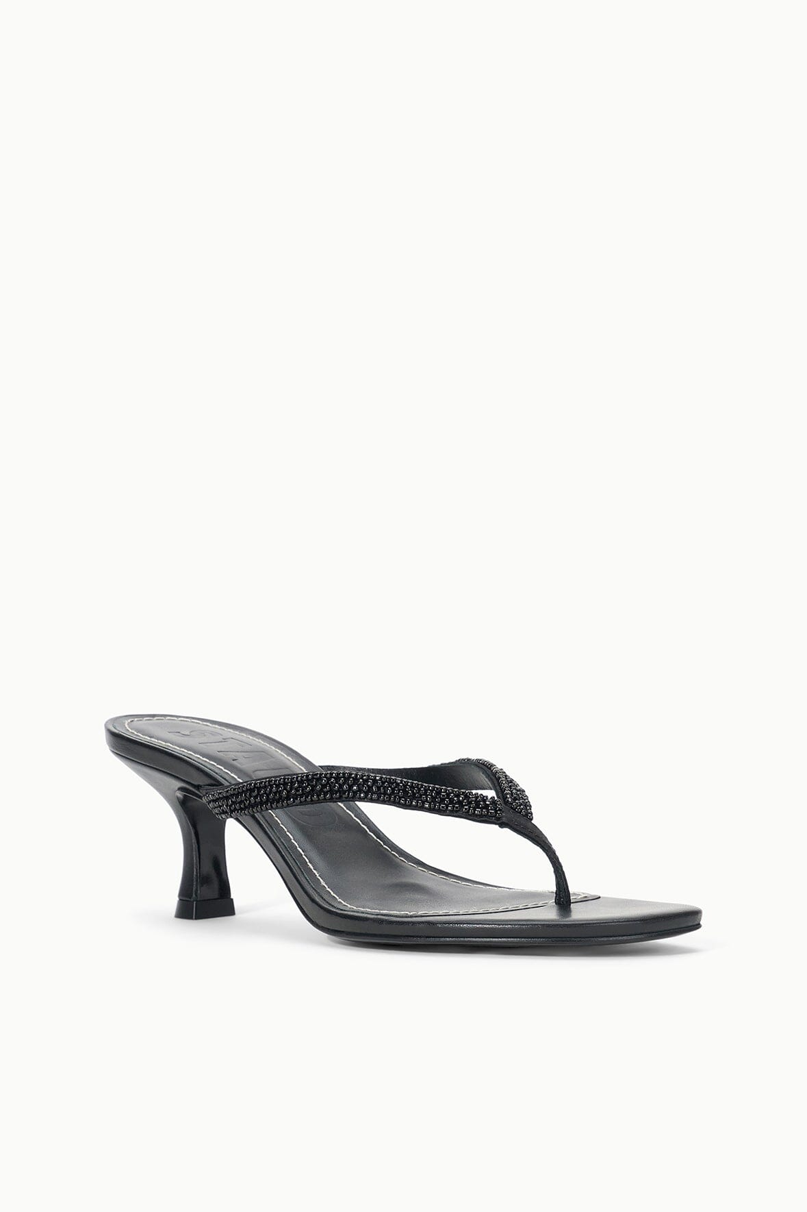 FREJA KITTEN HEEL BLACK BEADED