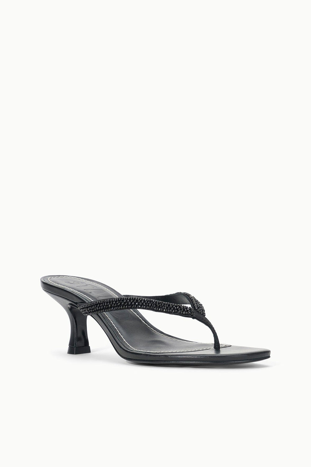 FREJA KITTEN HEEL BLACK BEADED