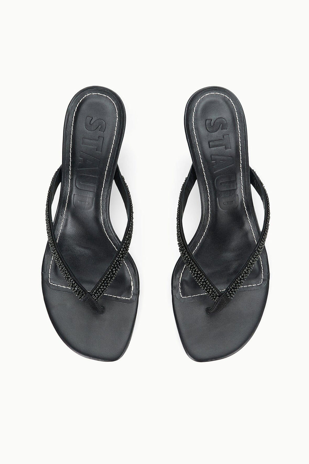 FREJA KITTEN HEEL BLACK BEADED