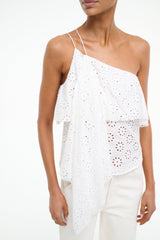 ISA TOP WHITE EYELET