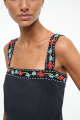 VERONICA SILK TOP BLACK