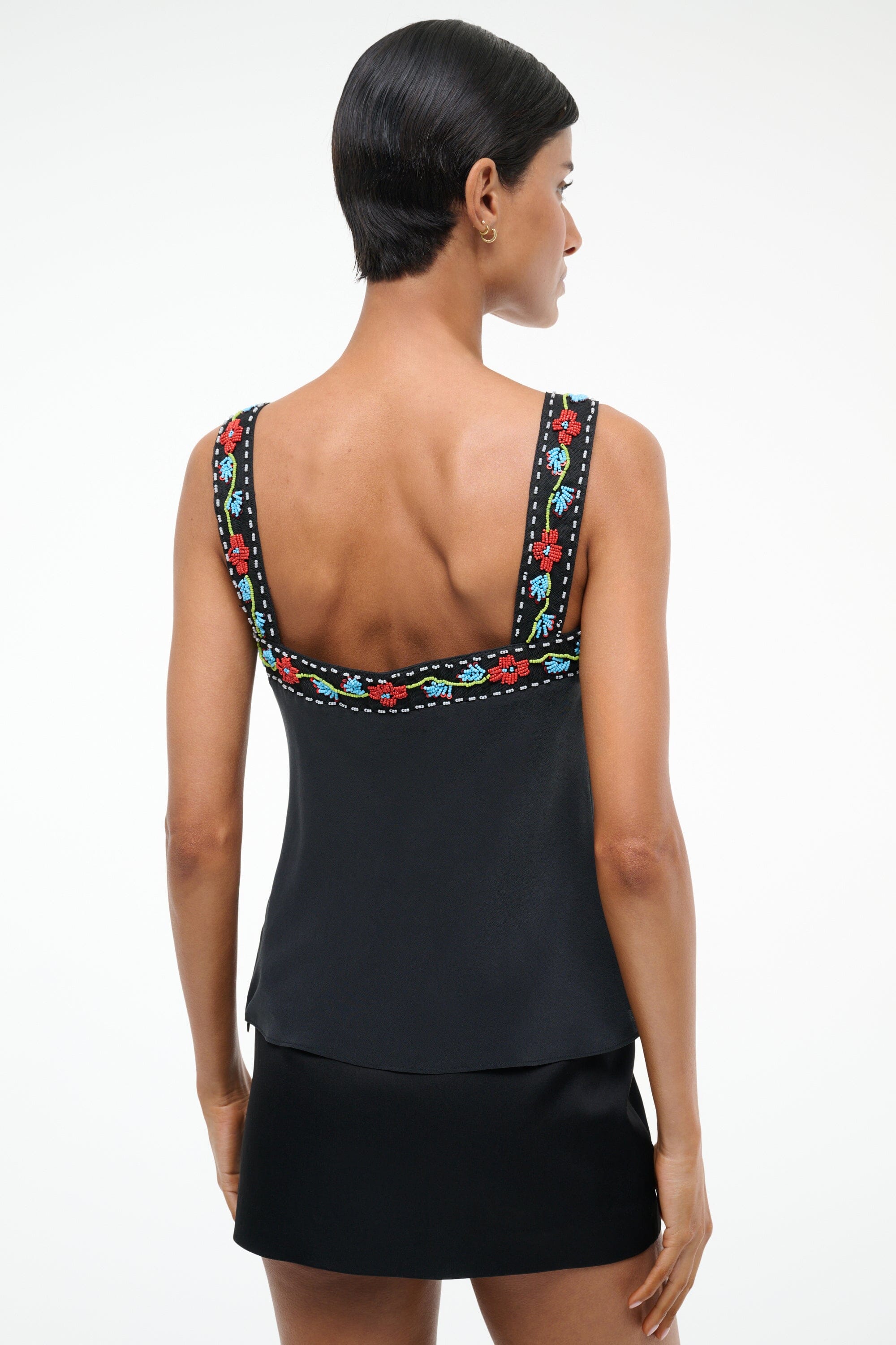 VERONICA SILK TOP BLACK