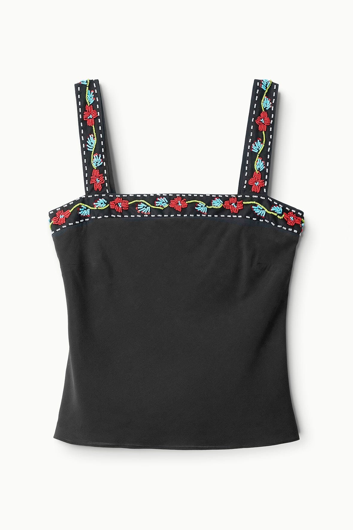 VERONICA SILK TOP BLACK