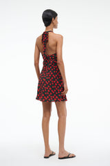 LUCCA MINI DRESS ON THE VINE BLACK