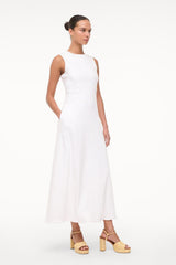 MARTINE LINEN DRESS WHITE