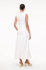 MARTINE LINEN DRESS WHITE