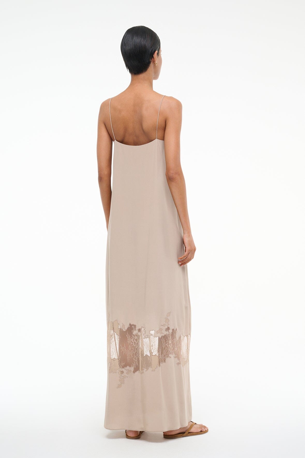 DELFINA SILK DRESS DUNE