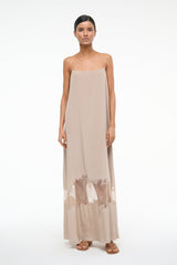 DELFINA SILK DRESS DUNE