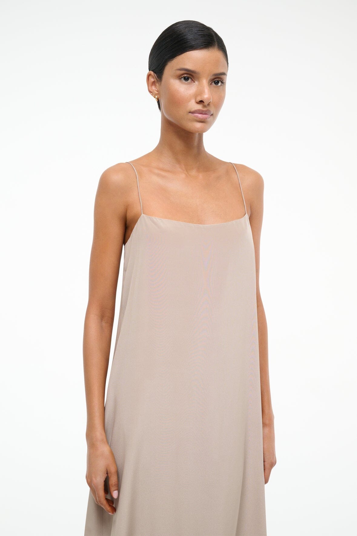 DELFINA SILK DRESS DUNE