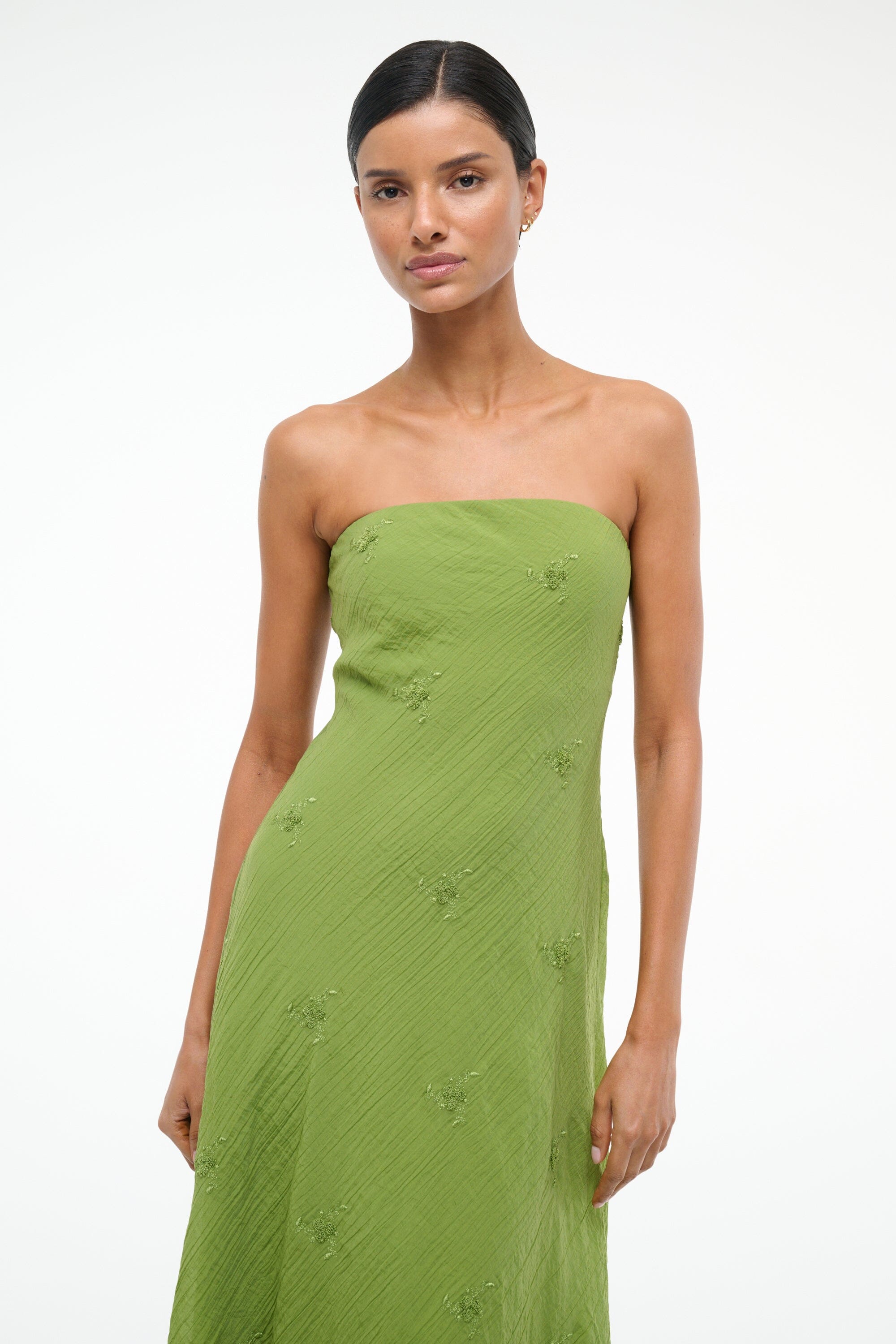 CASSIE DRESS GARDEN GREEN