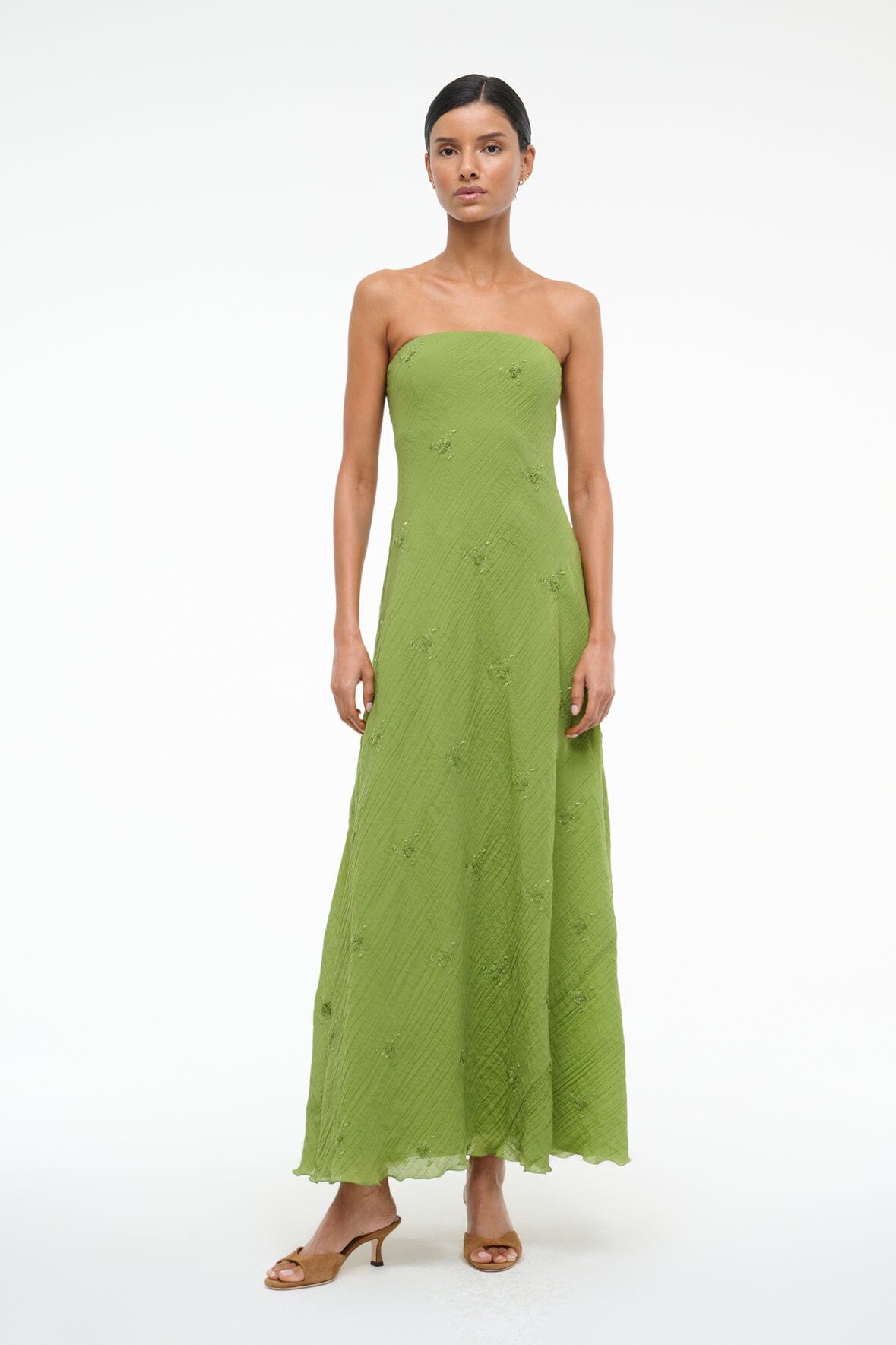 CASSIE DRESS GARDEN GREEN
