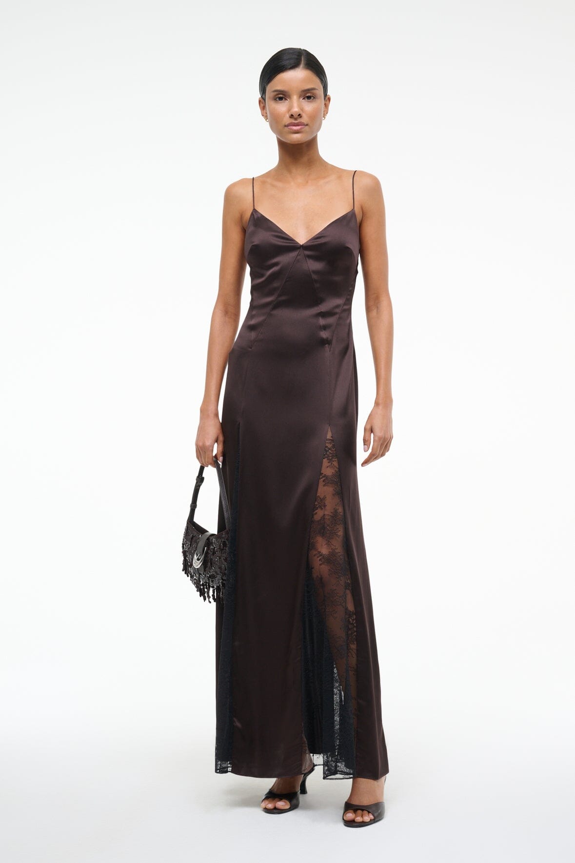 TRINITY SILK DRESS EARTH