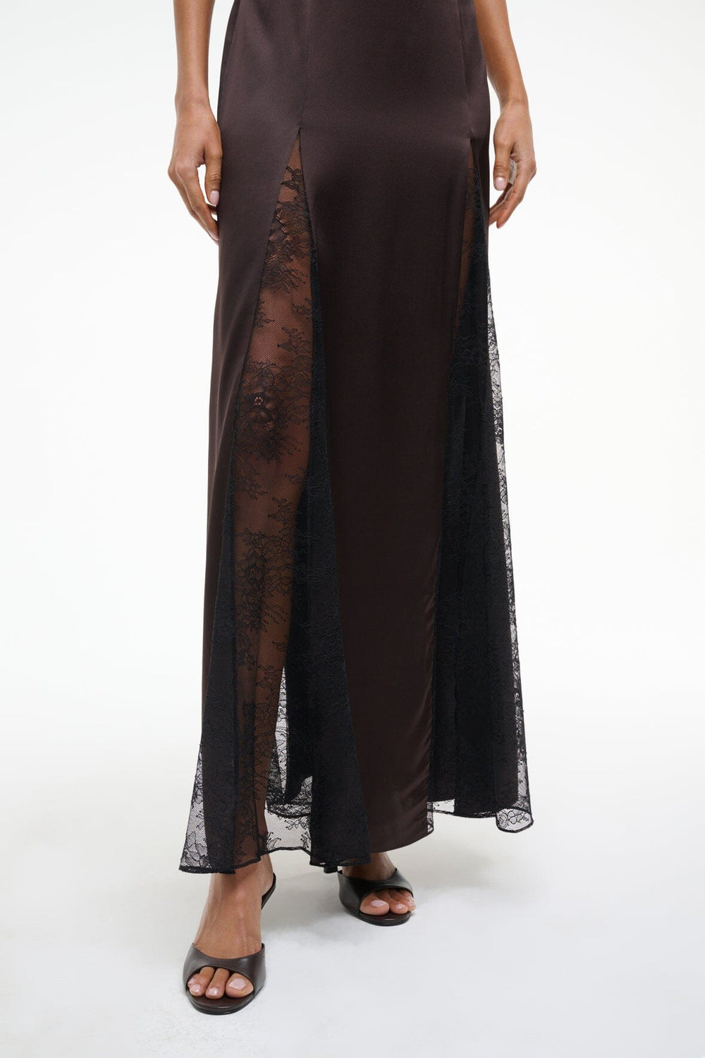 TRINITY SILK DRESS EARTH