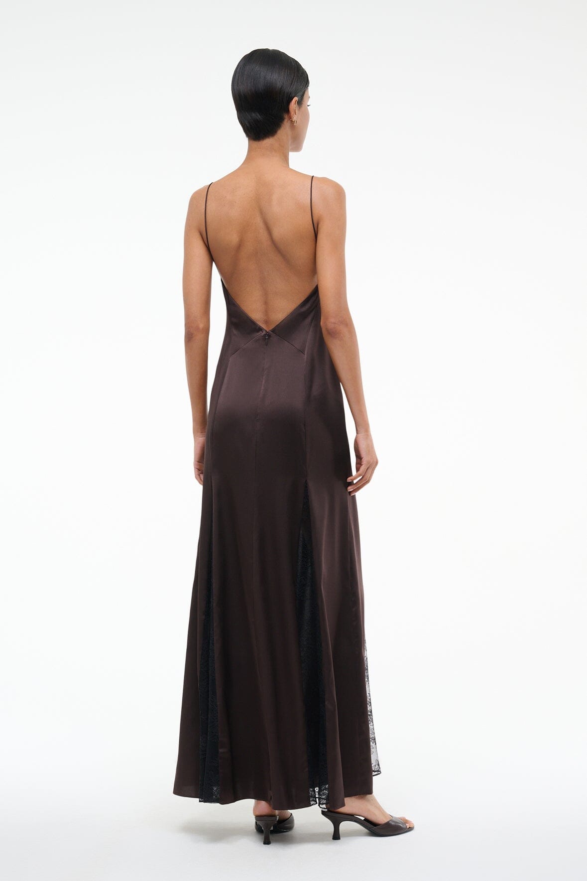 TRINITY SILK DRESS EARTH
