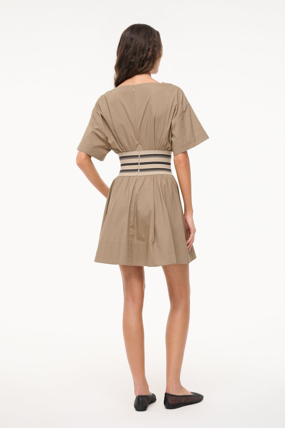 AMY MINI DRESS TAUPE
