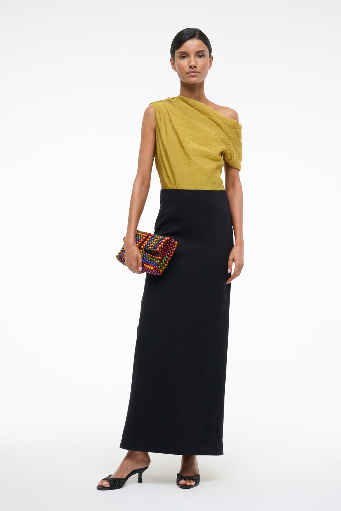 TOPAZ DRESS CHARTREUSE/BLACK