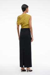 TOPAZ DRESS CHARTREUSE/BLACK