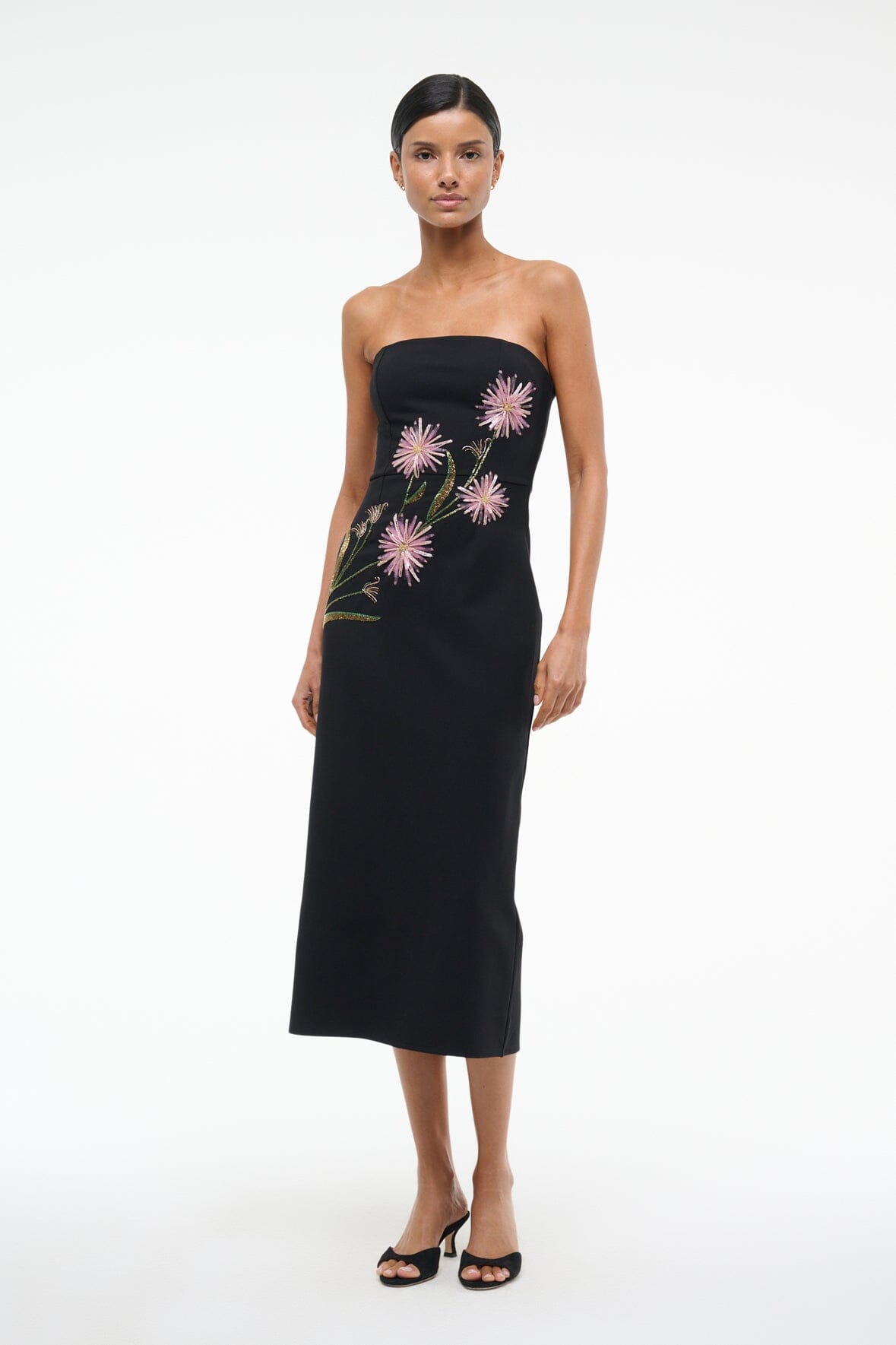 BROOKE DRESS DAHLIA DAYDREAM BLACK