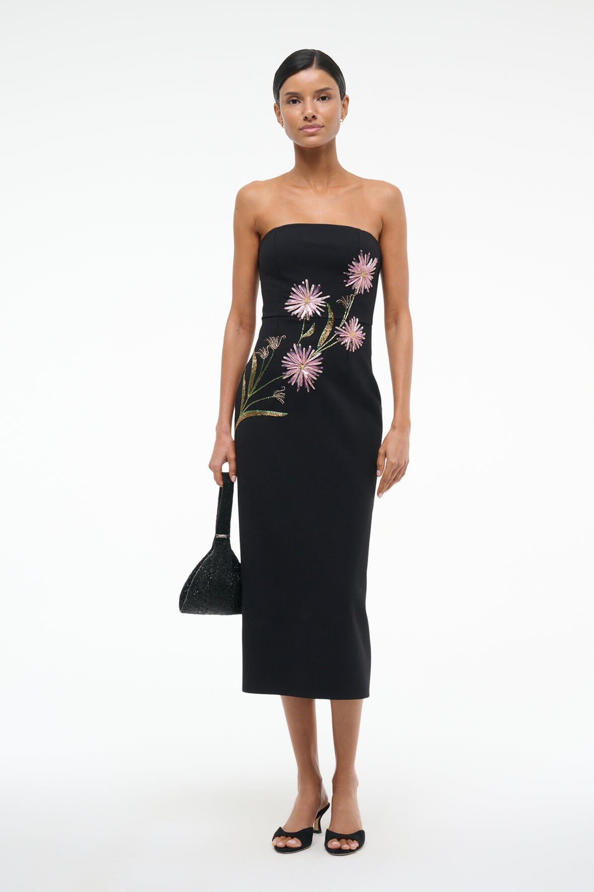 BROOKE DRESS DAHLIA DAYDREAM BLACK