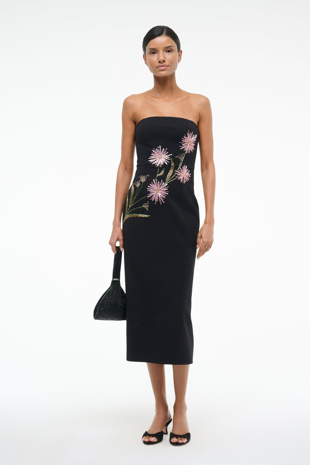 BROOKE DRESS DAHLIA DAYDREAM BLACK