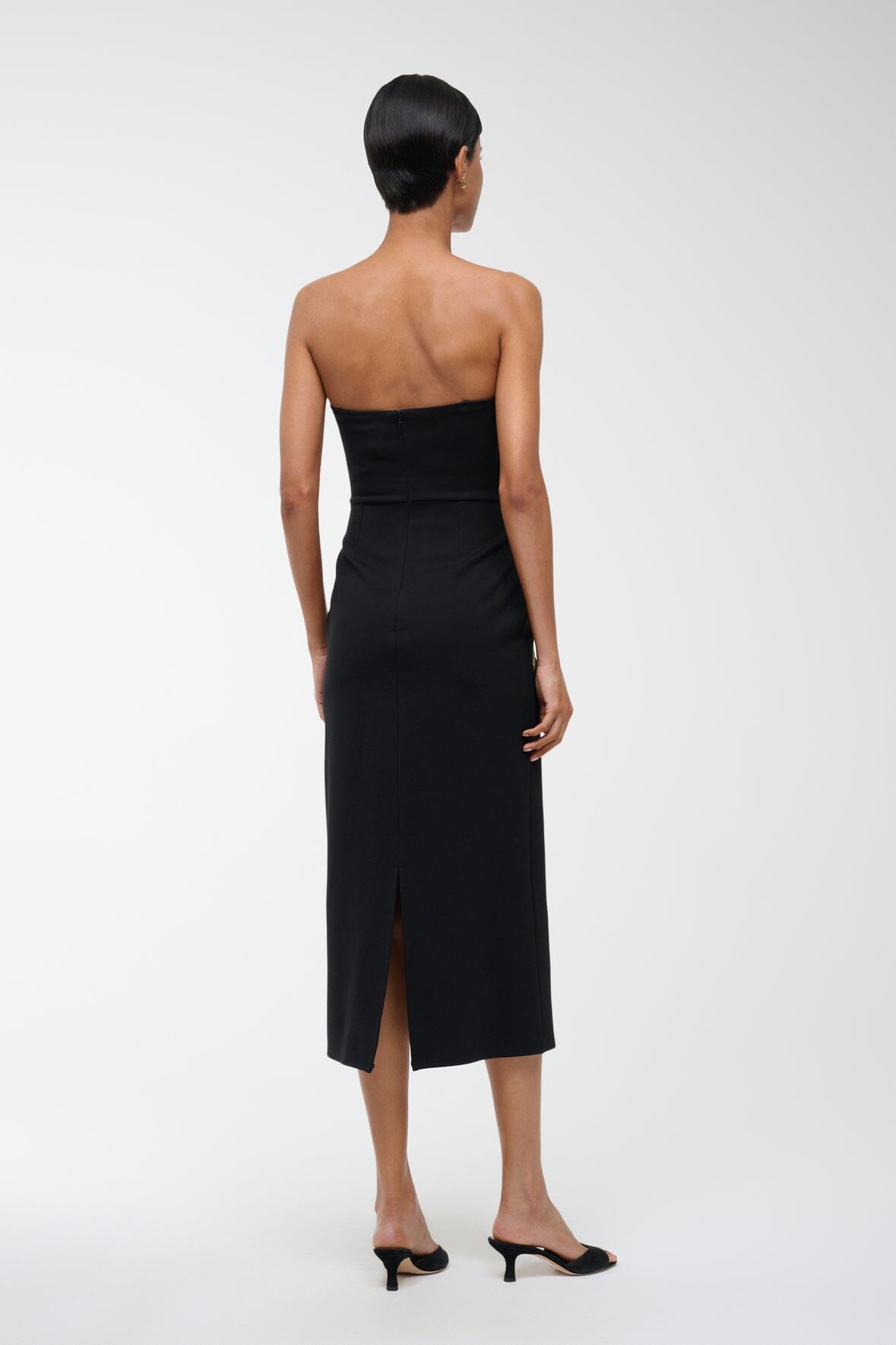 BROOKE DRESS DAHLIA DAYDREAM BLACK