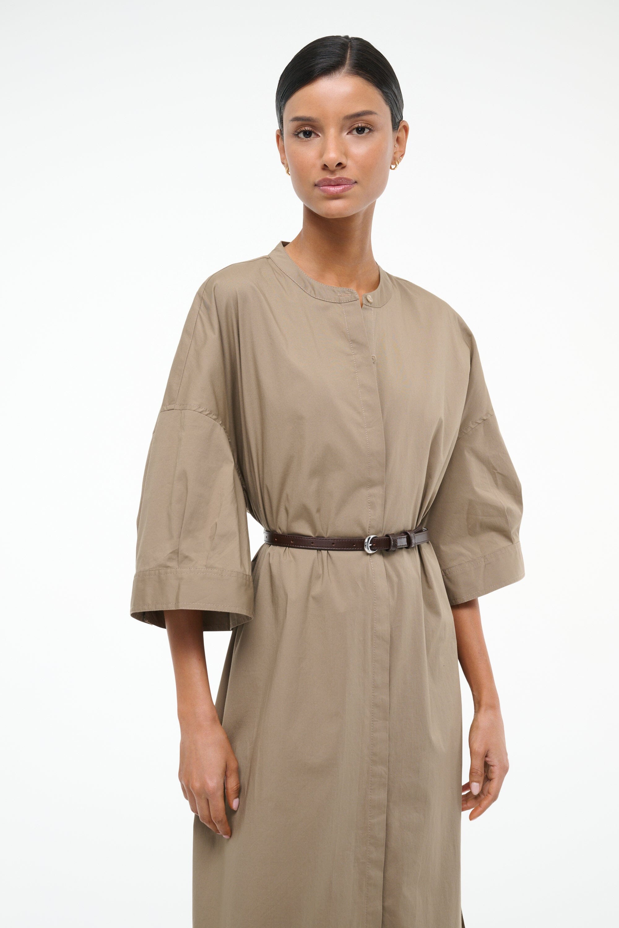 ENZO MAXI DRESS TAUPE