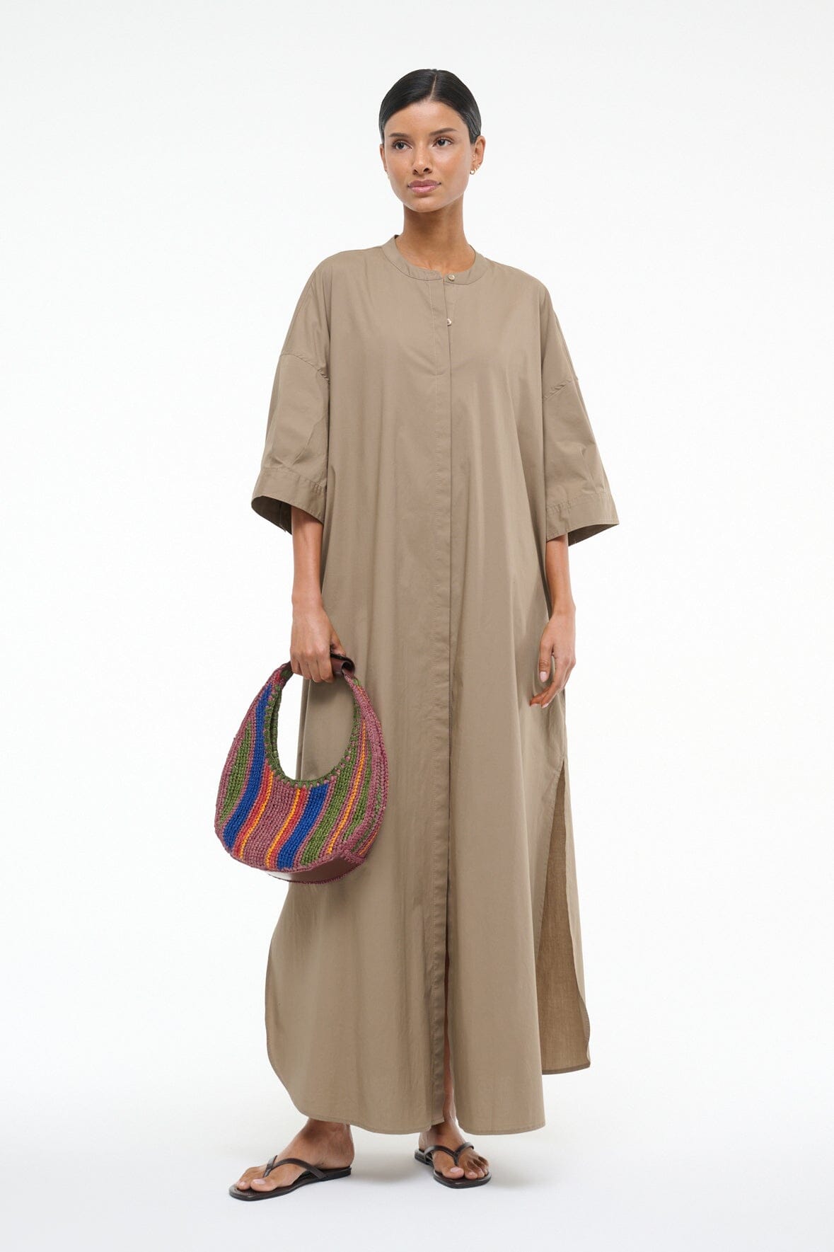 ENZO MAXI DRESS TAUPE