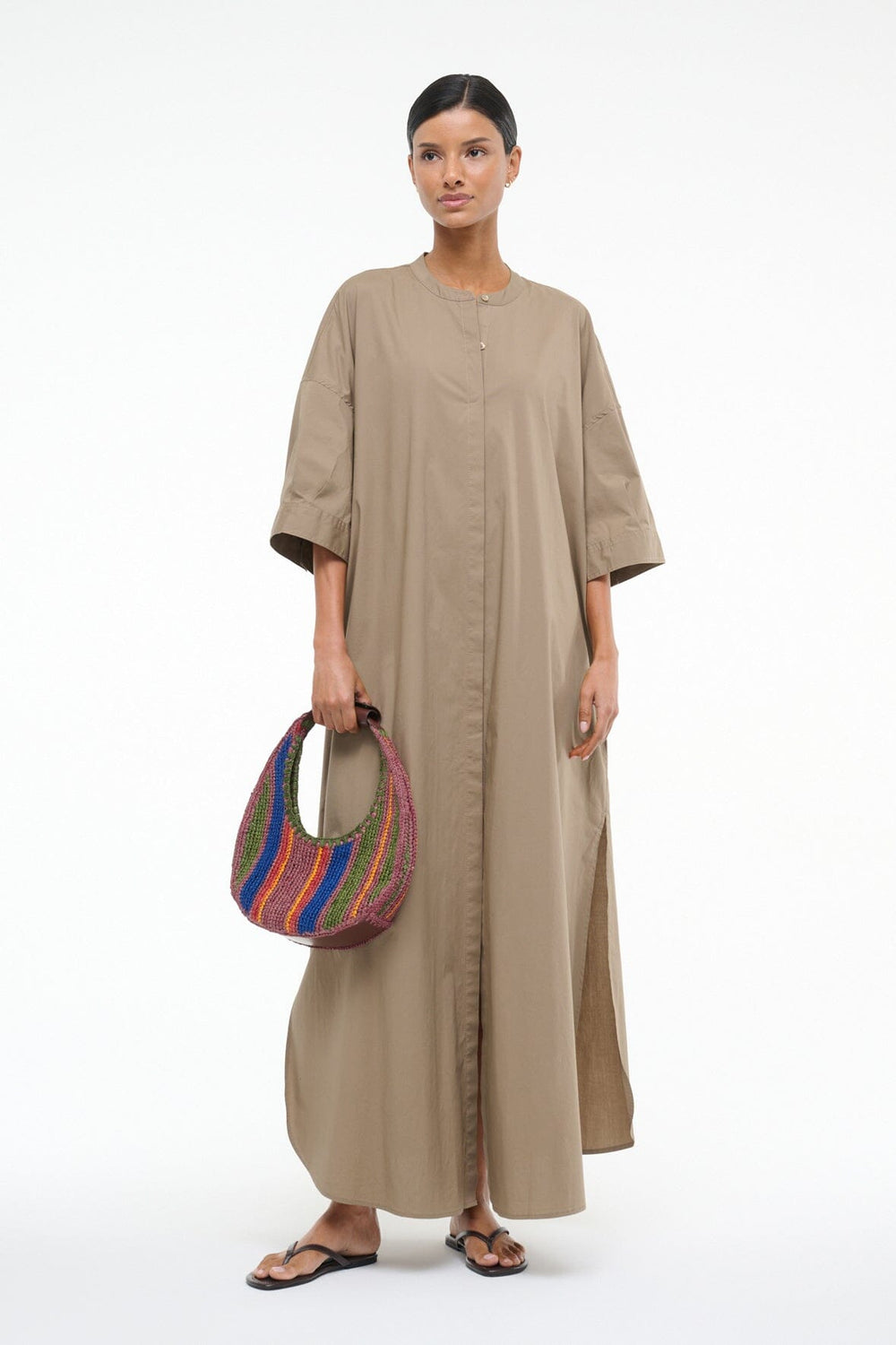 ENZO MAXI DRESS TAUPE