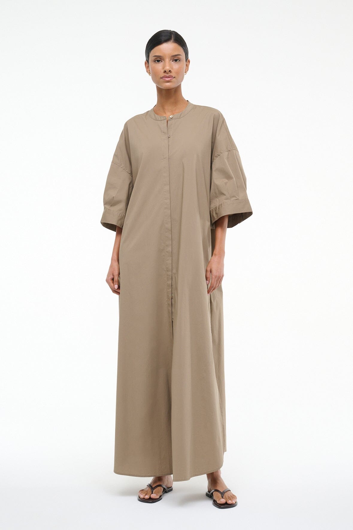 ENZO MAXI DRESS TAUPE
