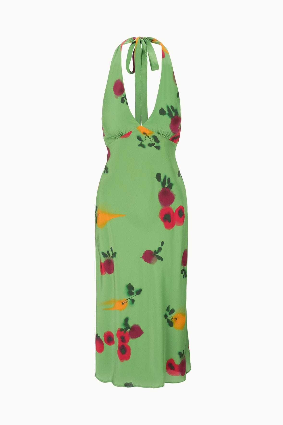 LUCCA SILK DRESS FARMERS MARKET LEAF