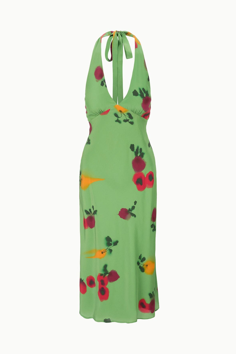 LUCCA SILK DRESS FARMERS MARKET LEAF