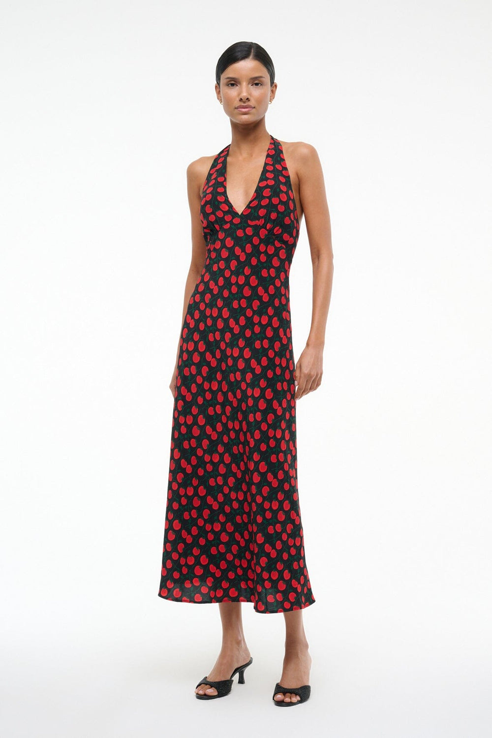 LUCCA DRESS ON THE VINE BLACK