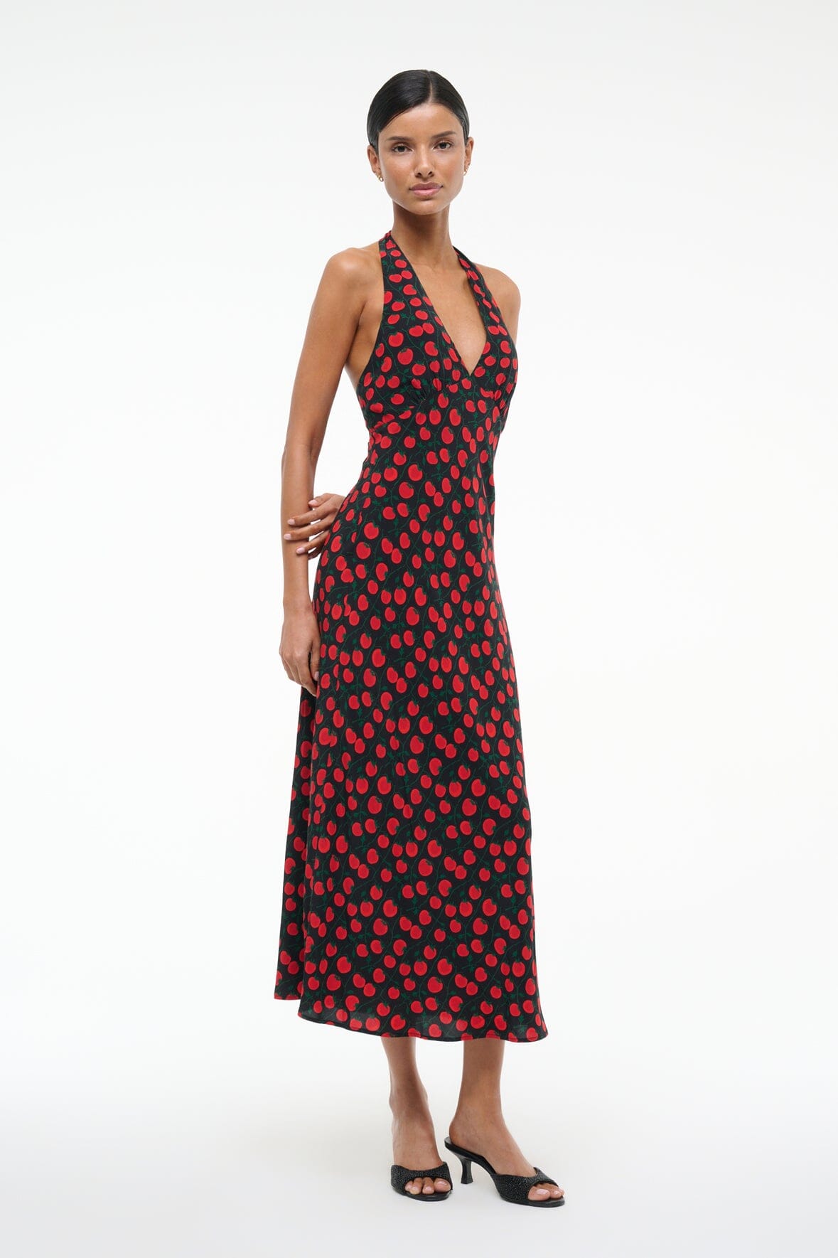 LUCCA DRESS ON THE VINE BLACK