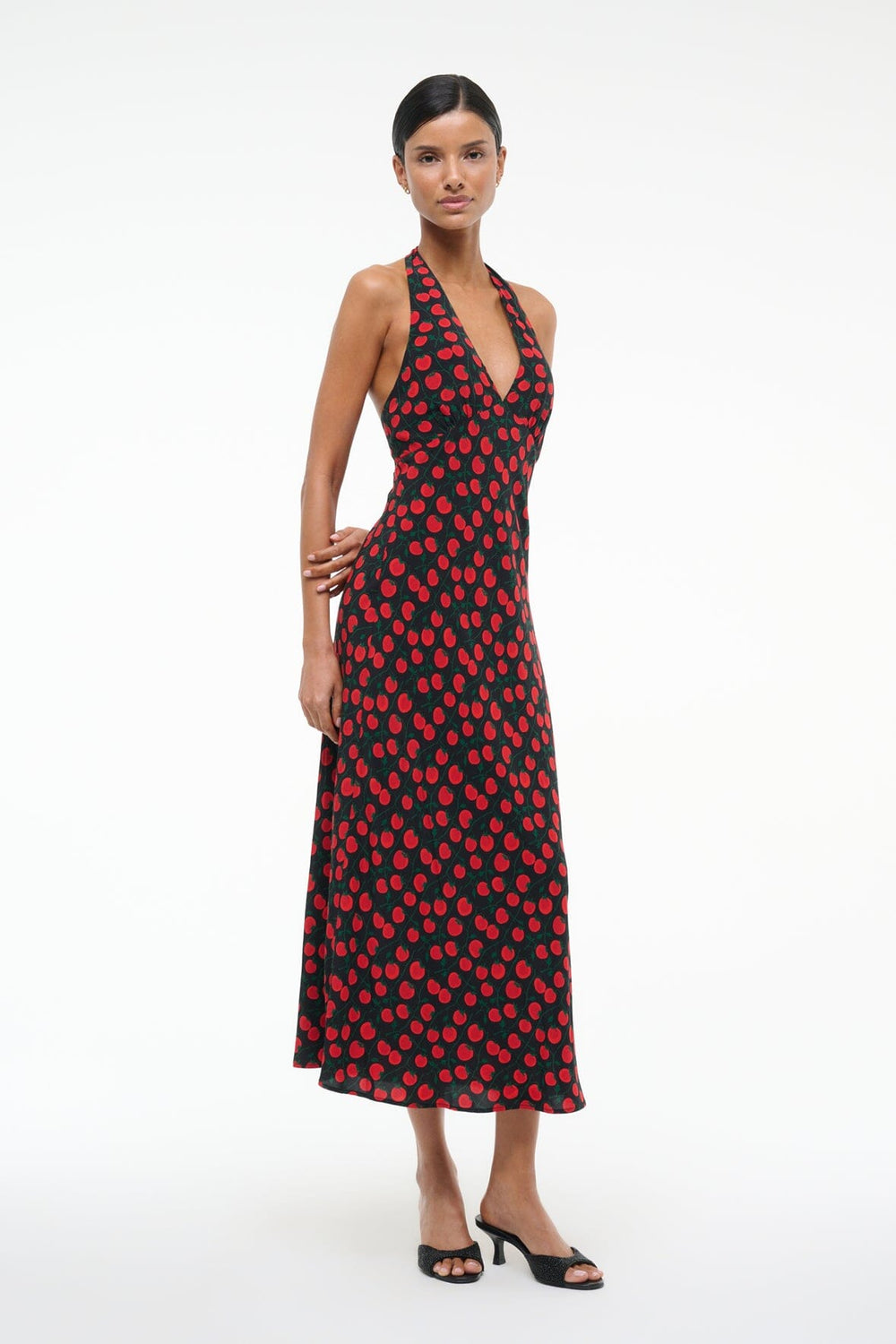LUCCA DRESS ON THE VINE BLACK