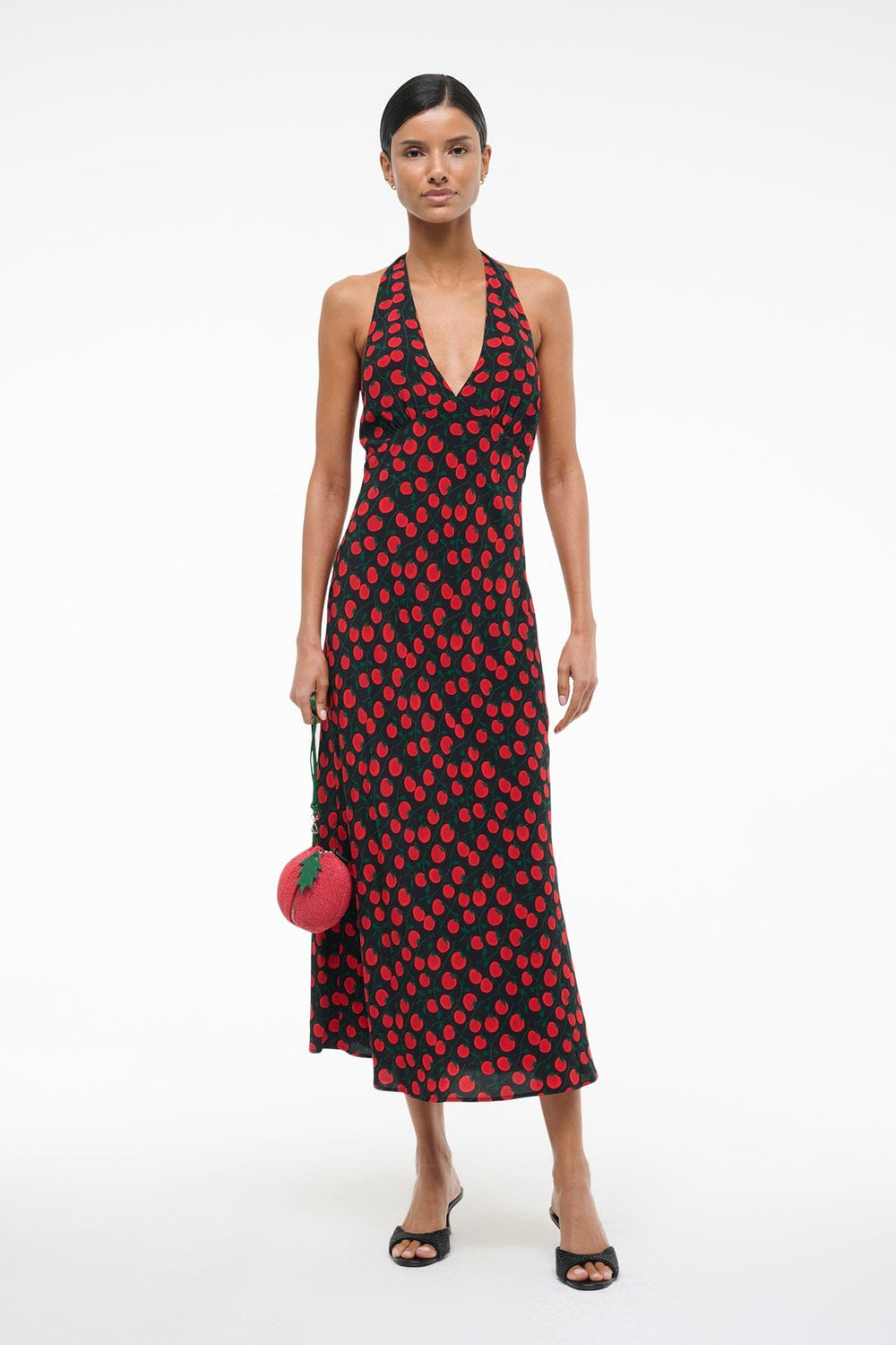 LUCCA DRESS ON THE VINE BLACK