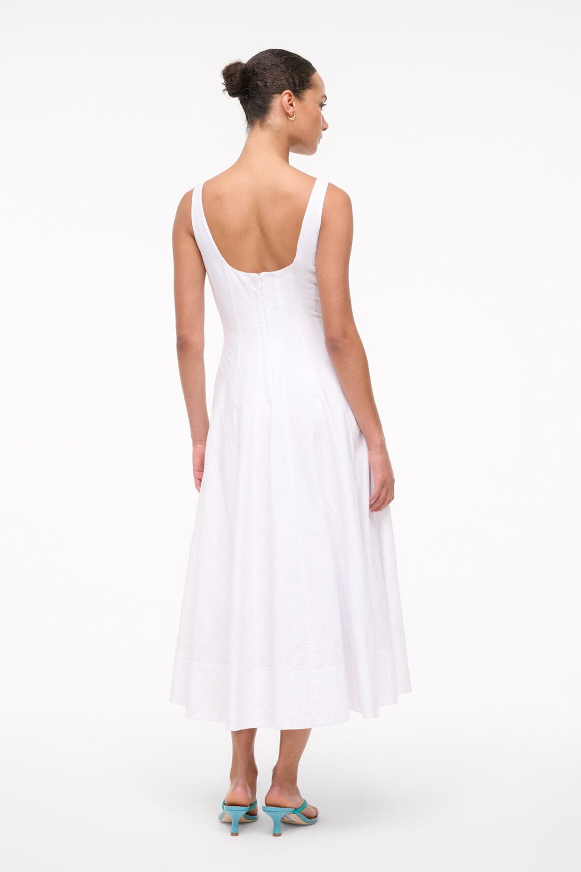 WELLS DRESS WHITE EMBROIDERY