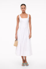 WELLS DRESS WHITE EMBROIDERY