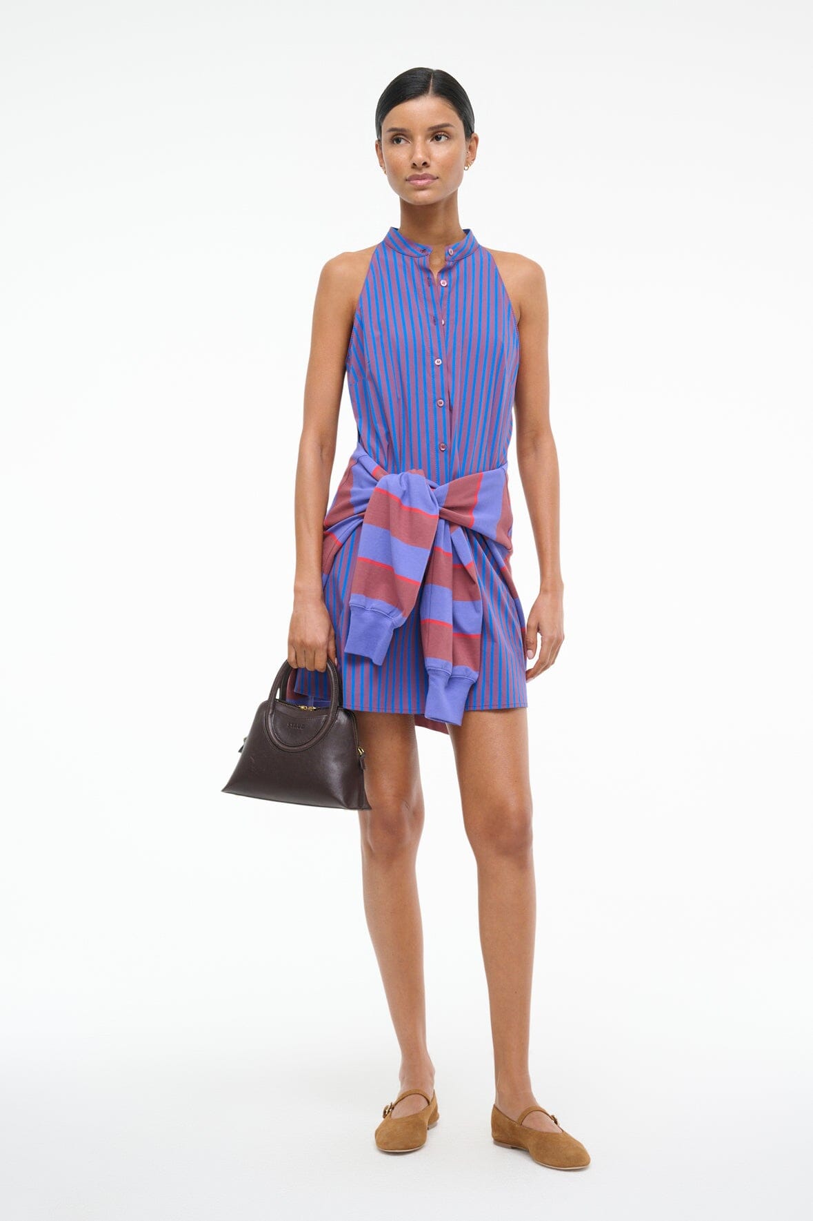 SHIRLEY MINI DRESS ATLAS STRIPE