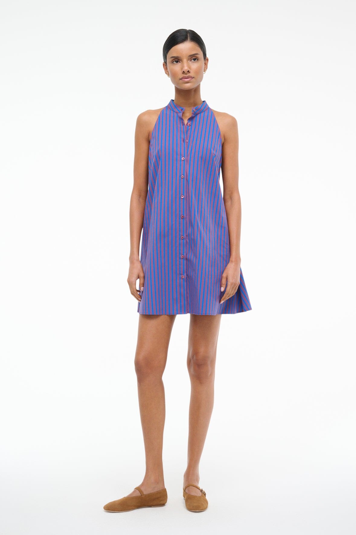 SHIRLEY MINI DRESS ATLAS STRIPE
