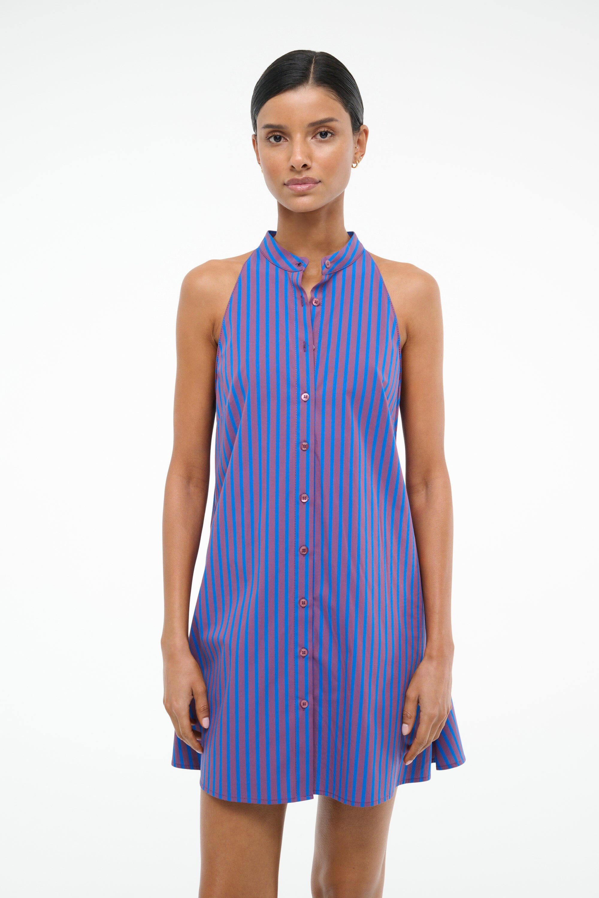 SHIRLEY MINI DRESS ATLAS STRIPE