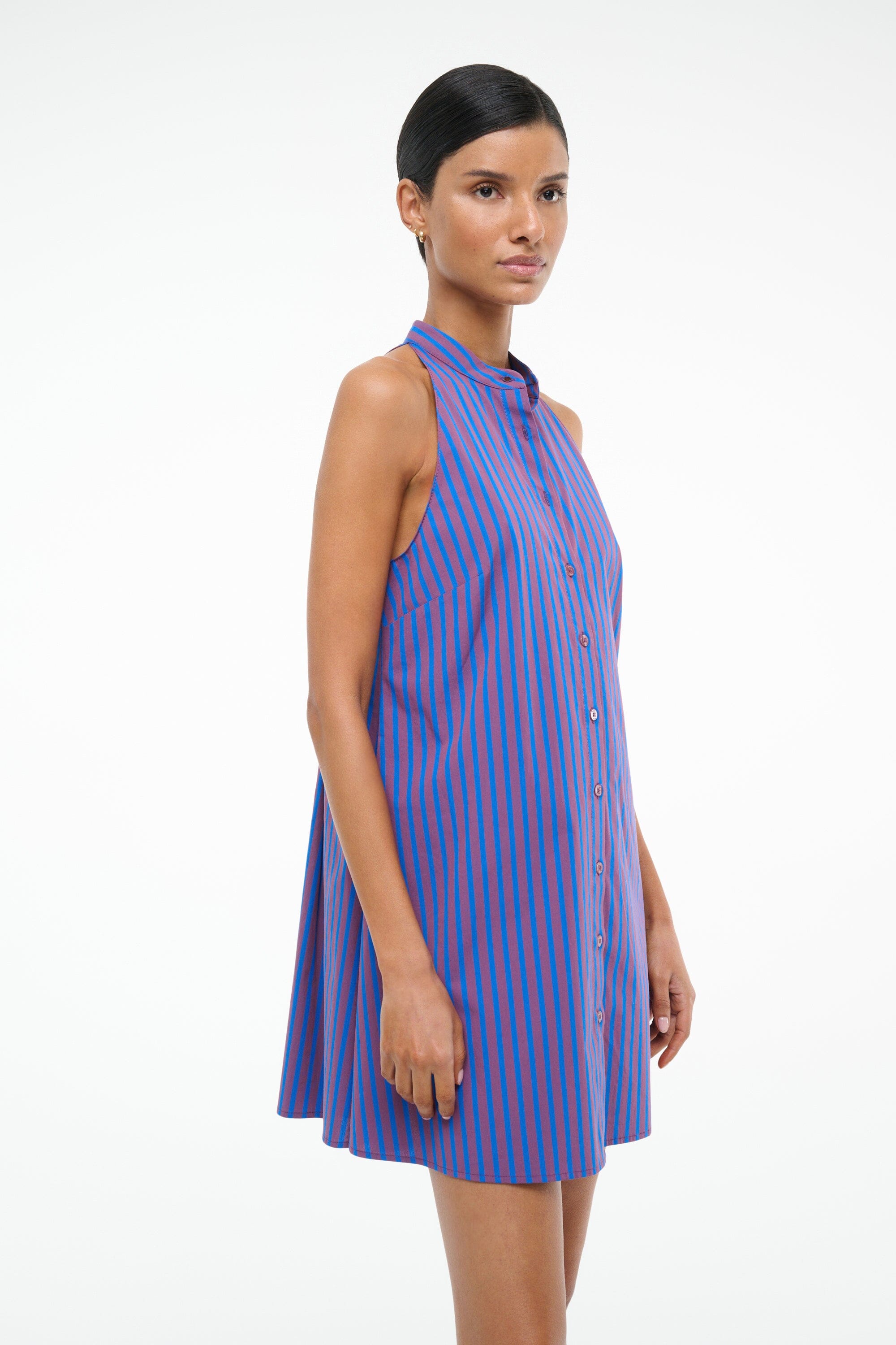 SHIRLEY MINI DRESS ATLAS STRIPE