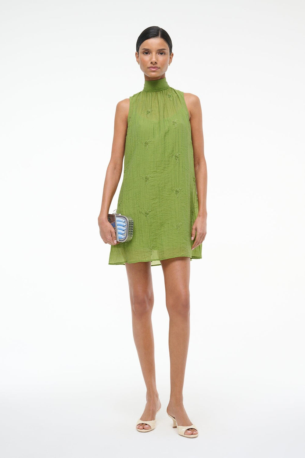 ADDY MINI DRESS GARDEN GREEN