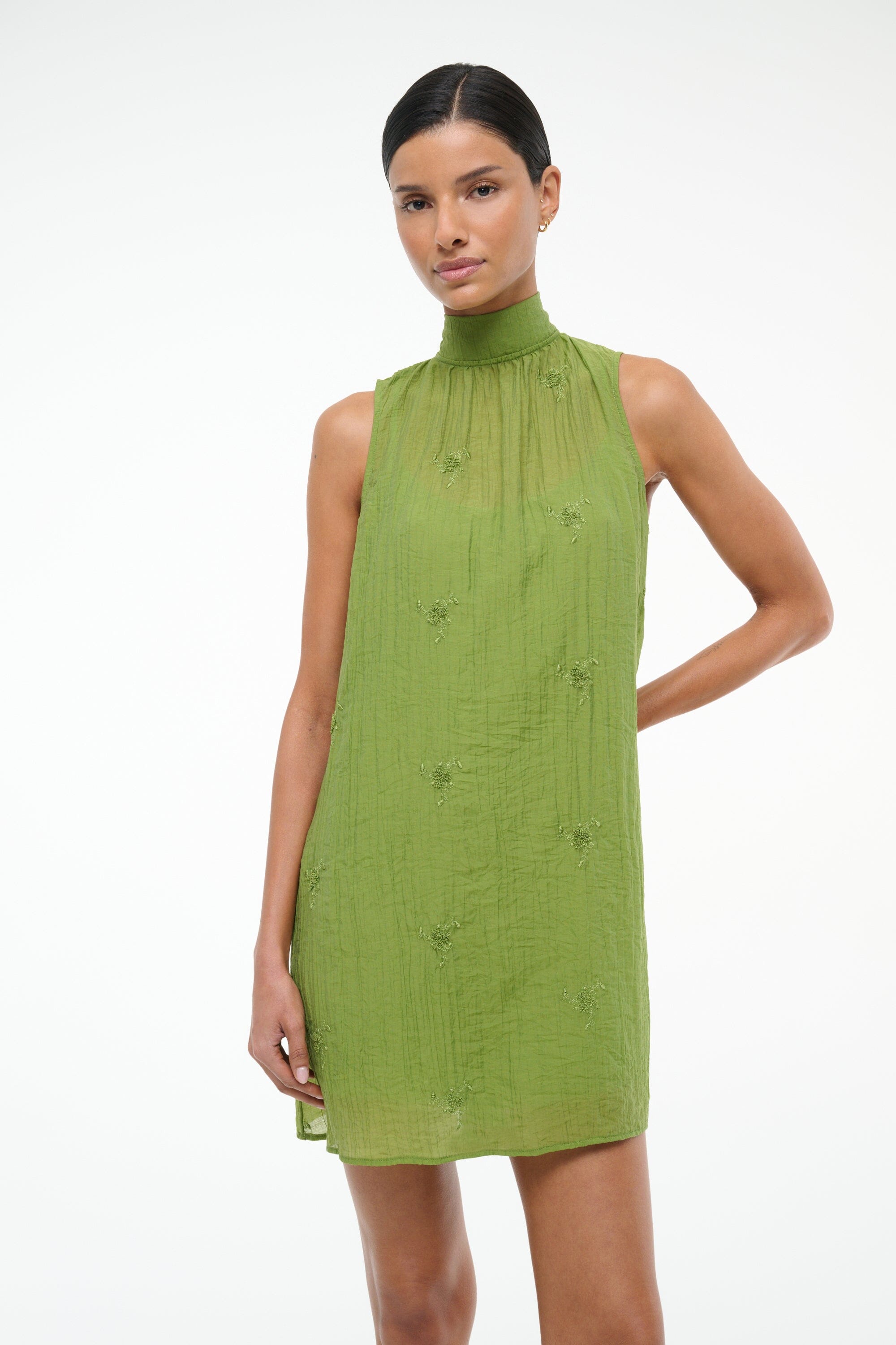 ADDY MINI DRESS GARDEN GREEN