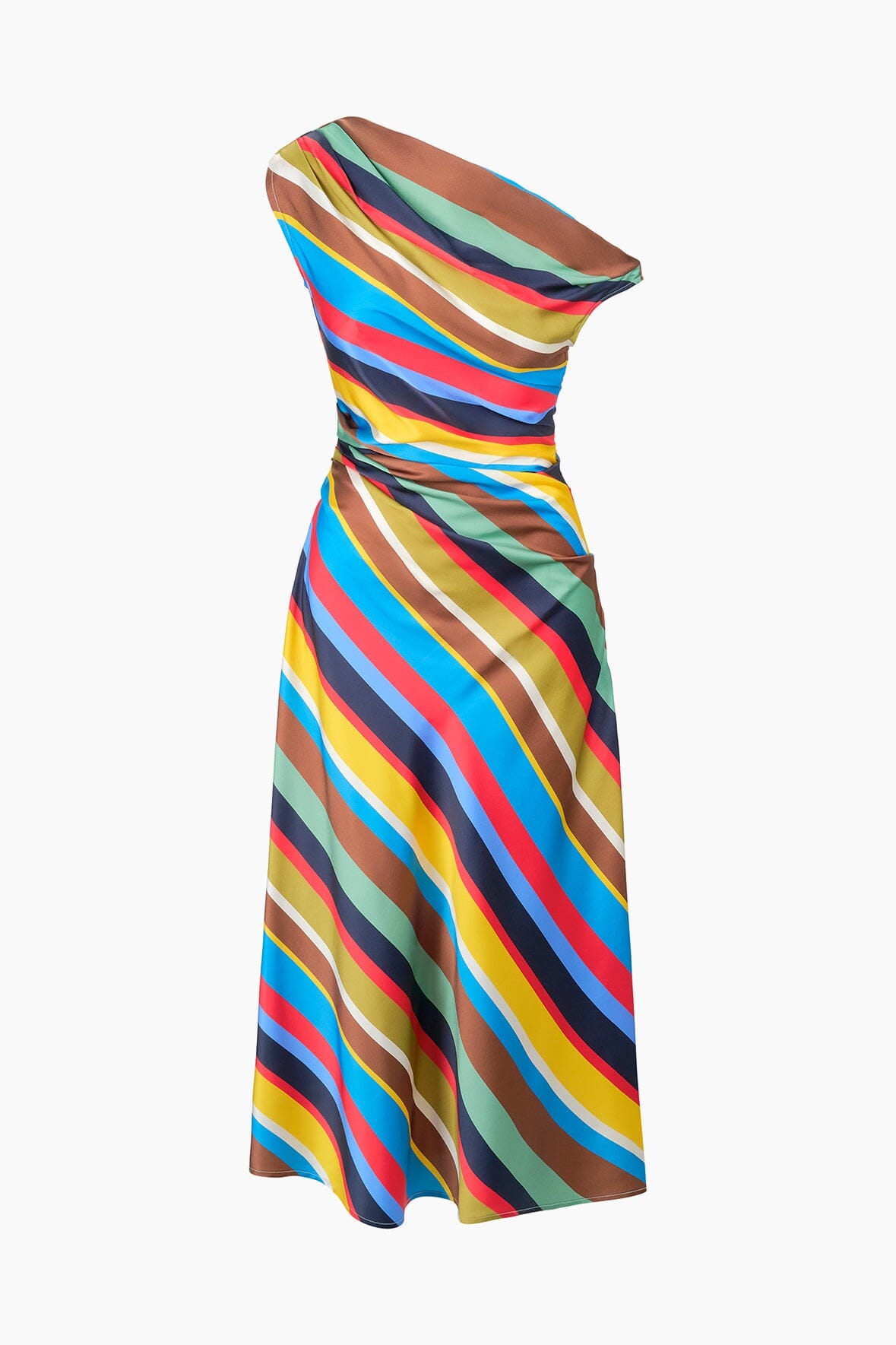 PHARE SILK DRESS MARKET STRIPE
