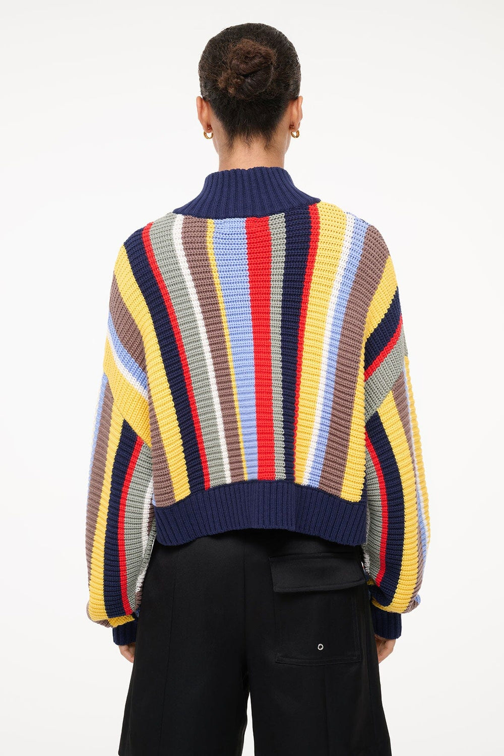 CROPPED HAMPTON SWEATER MARKET STRIPE